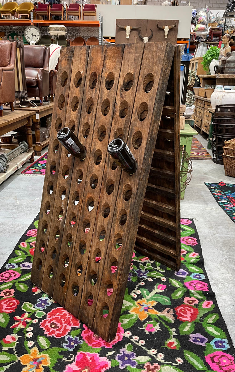 Vintage French Champagne/Wine  Bottle Riddle  Rack #6858