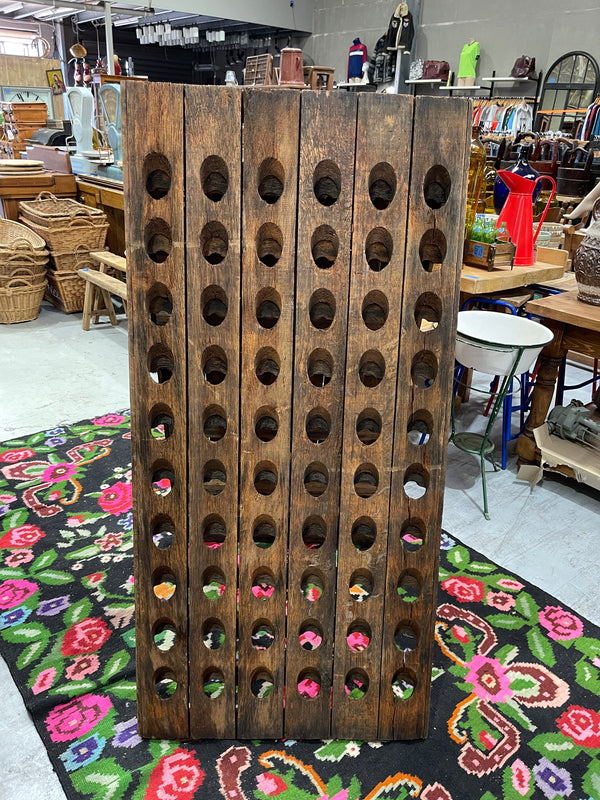 Vintage French Champagne/Wine  Bottle Riddle  Rack #6858
