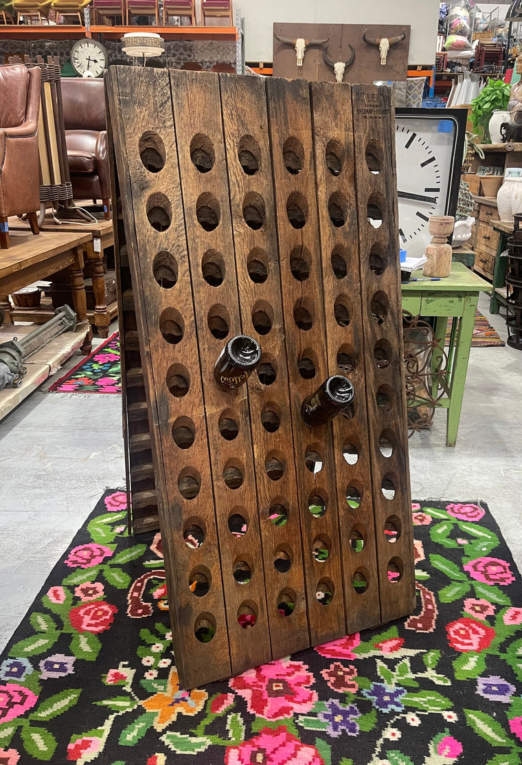 Vintage French Champagne/Wine  Bottle Riddle  Rack #6859
