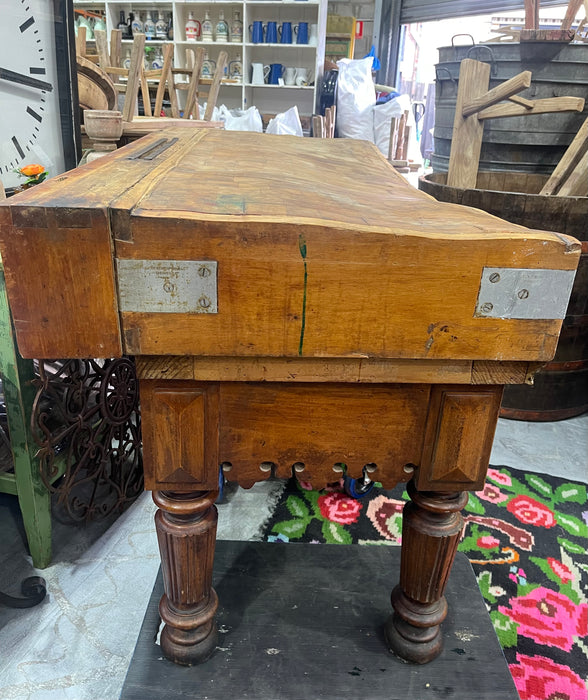 Vintage / Rustic  French Butchers Block #6860