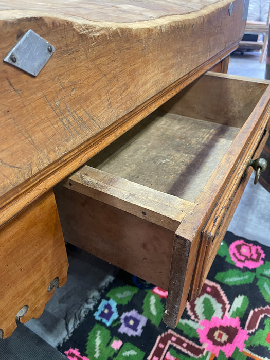 Vintage / Rustic  French Butchers Block #6860