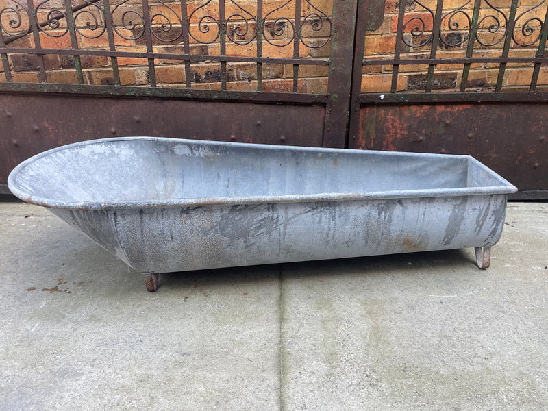 Vintage 1940s  Galvanized Bath Tub #6863