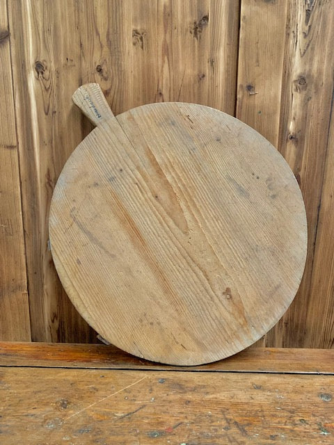 Vintage French Round  Bread Board #5475