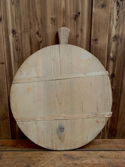 Vintage French Round  Bread Board #5475