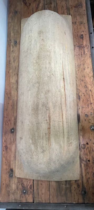 Vintage  European Wooden Dough Bowl  #6868