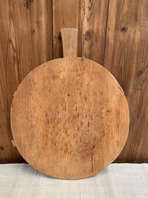 Vintage French Round  Bread Board #5496