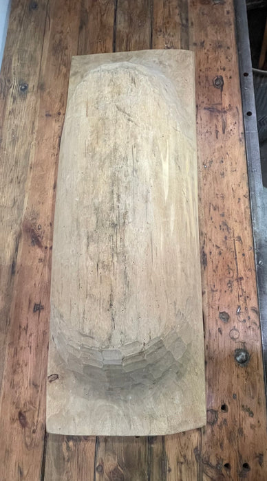Vintage  European Wooden Dough Bowl  #6870