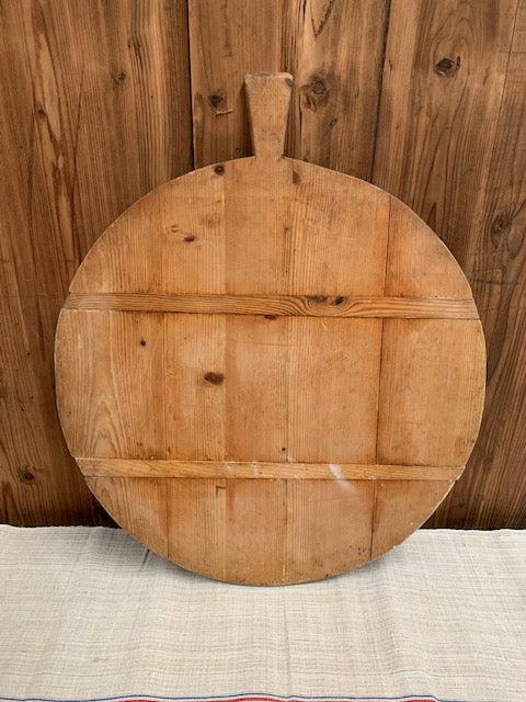 Vintage French Round  Bread Board #5497