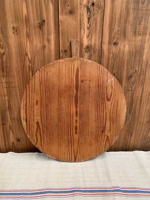 Vintage French Round  Bread Board #5499