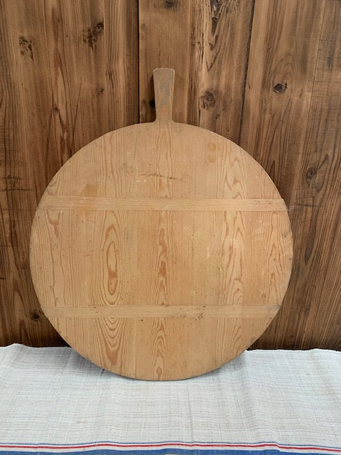 Vintage French Round  Bread Board #5500