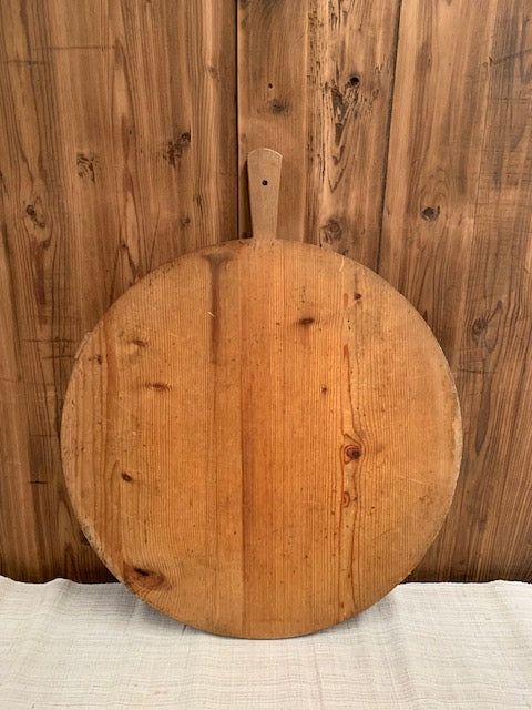 Vintage French Round  Bread Board #5502