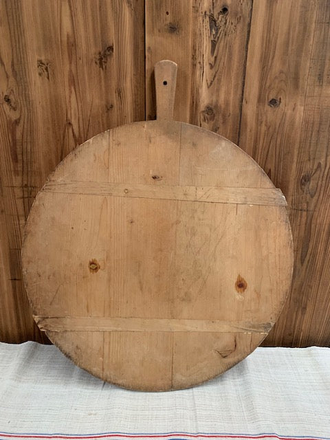 Vintage French Round  Bread Board #5502