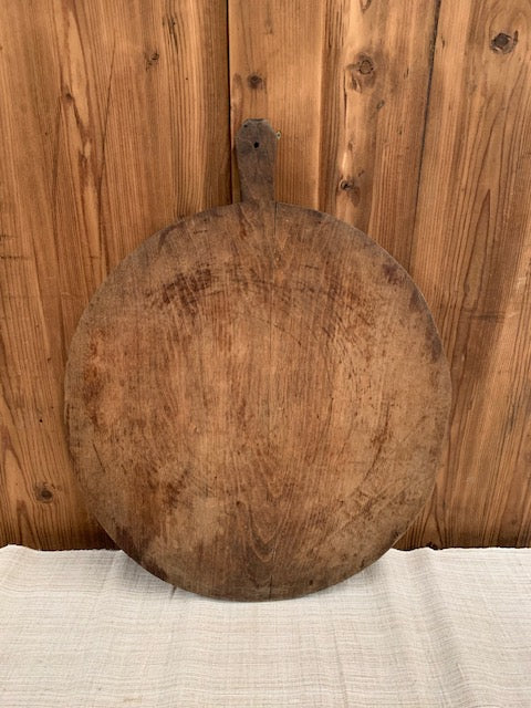 Vintage French Round  Bread Board #5503