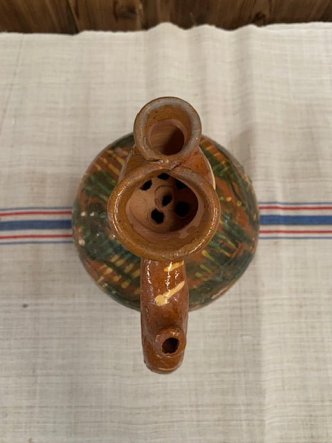 Old Rustic  Hungarian  Terracotta Jug #5505