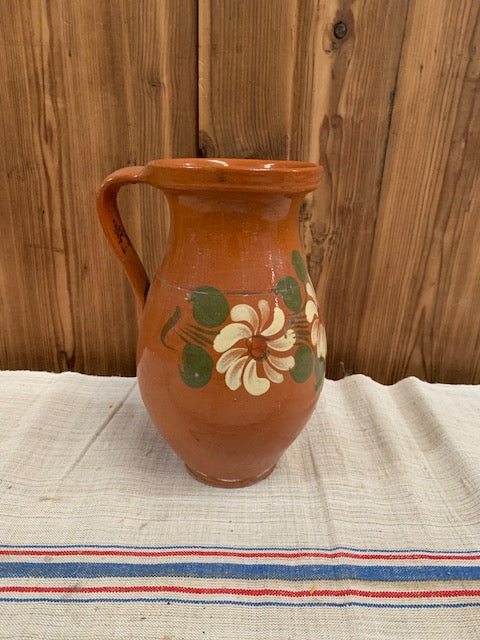 Vintage Hungarian  Terracotta Jug #5508