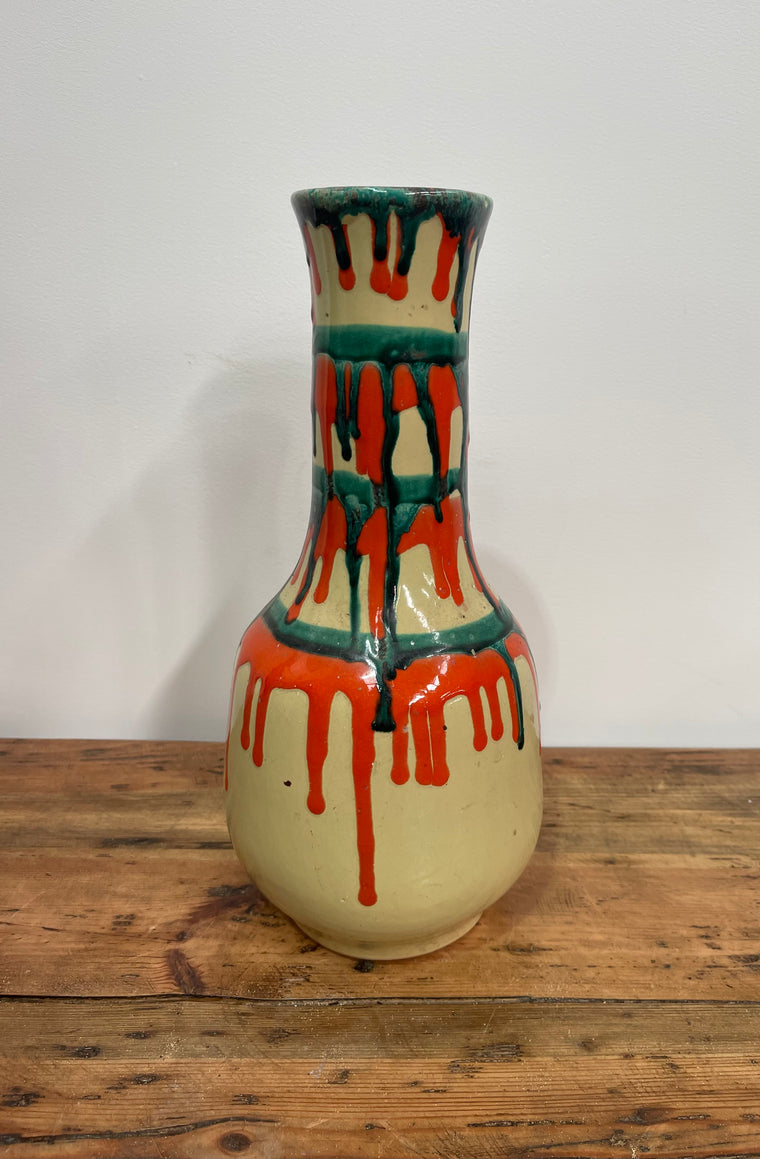 Vintage Hungarian Glazed  Vase   #6894