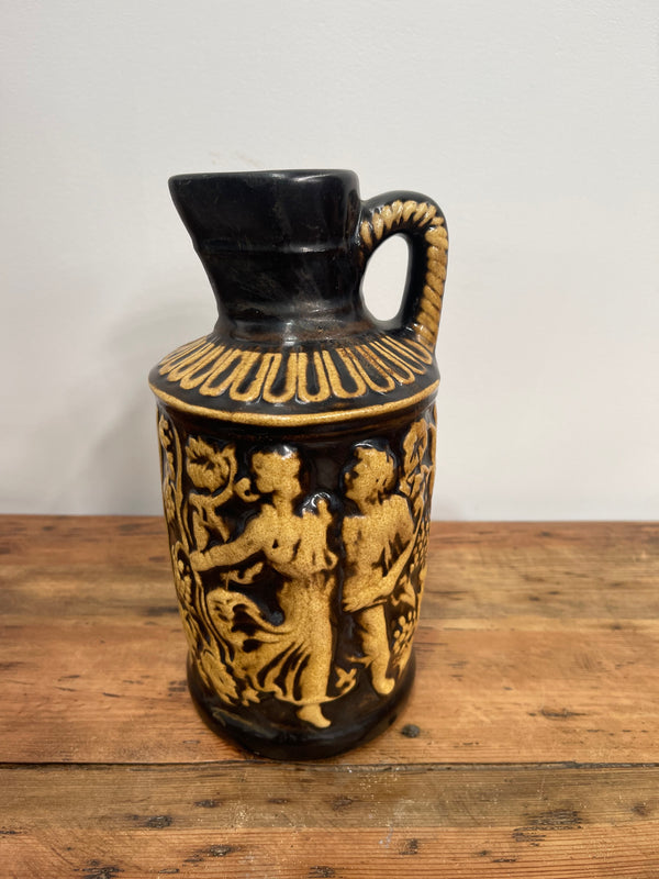 Vintage Hungarian Textured Glazed  Jug   #6897