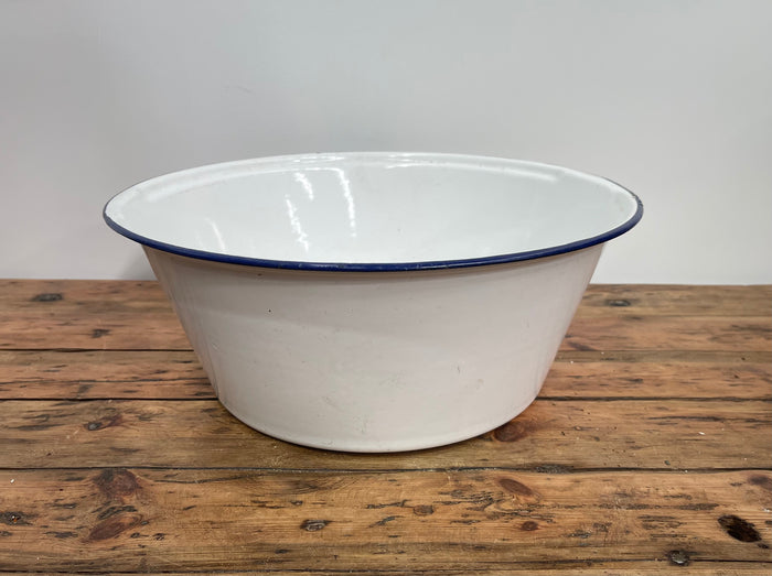 Vintage Enamel Wash Bowl  #6898