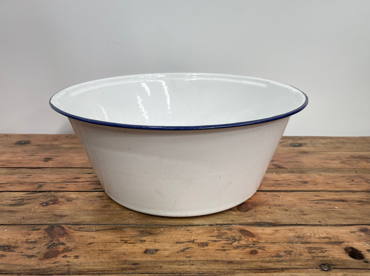 Vintage Enamel Wash Bowl  #6898