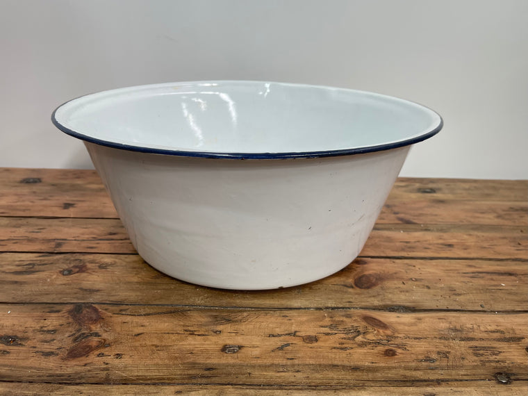 Vintage Enamel Wash Bowl  #6899