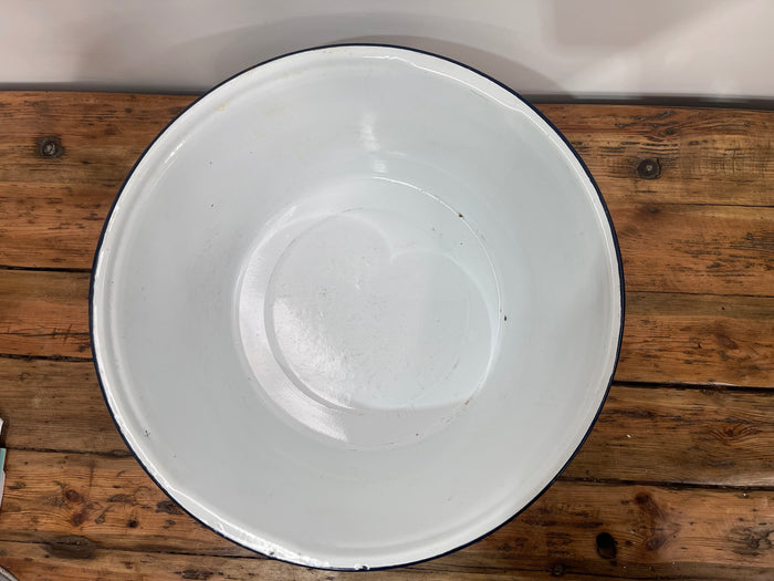 Vintage Enamel Wash Bowl  #6899