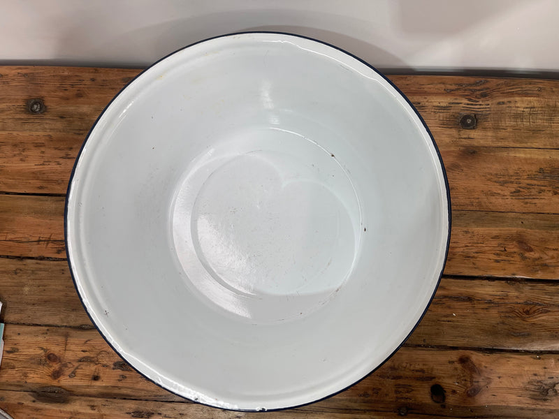 Vintage Enamel Wash Bowl  #6899