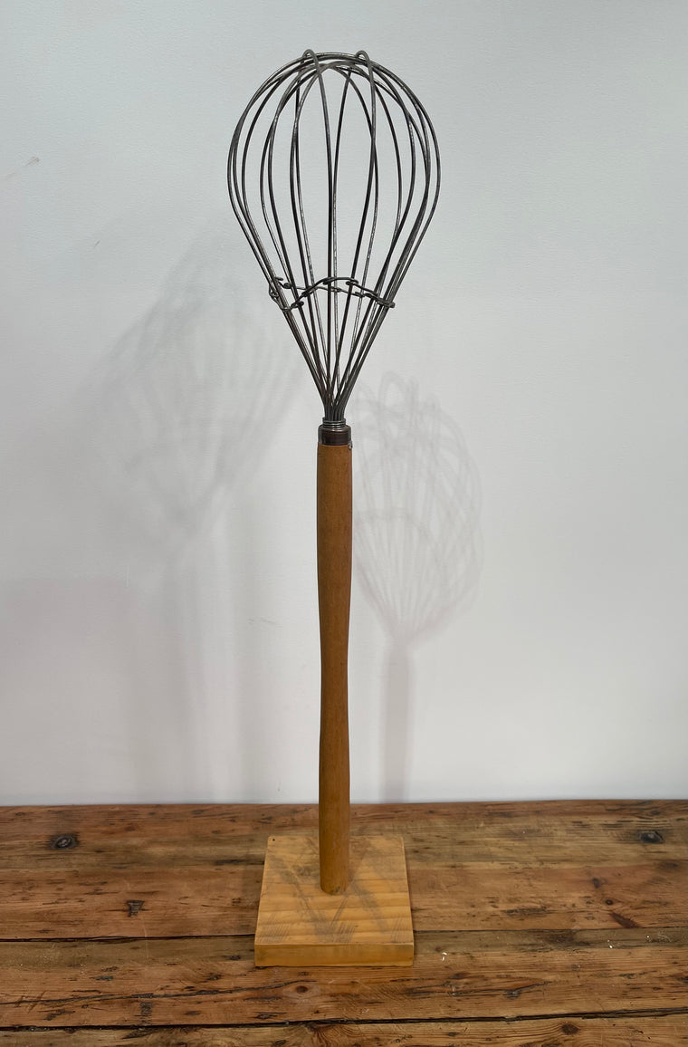 Vintage Industrial Whisk on Stand #6901