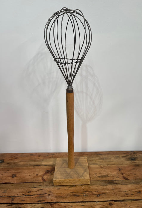 Vintage Industrial Whisk on Stand #6902