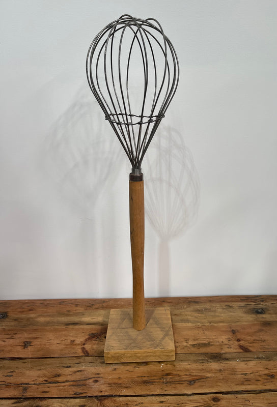 Vintage Industrial Whisk on Stand #6902