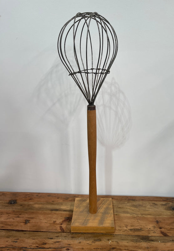 Vintage Industrial Whisk on Stand #6903
