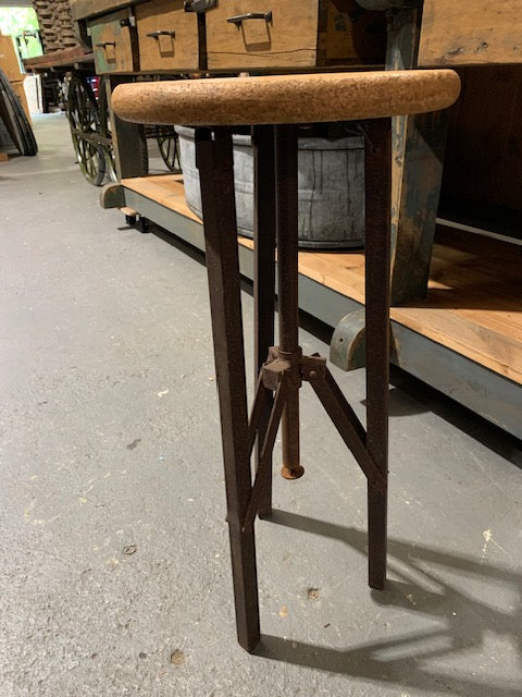 Metal Leg stool with Cork Seat  # 5531 Byron
