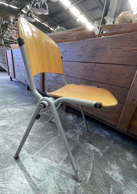 Vintage Dutch Stackable School Chair  #6905