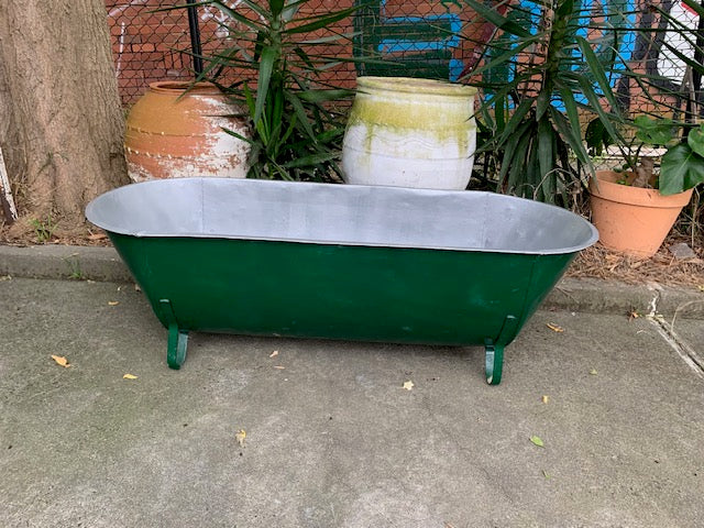 Rustic  European Galvanised Bathtub #5539