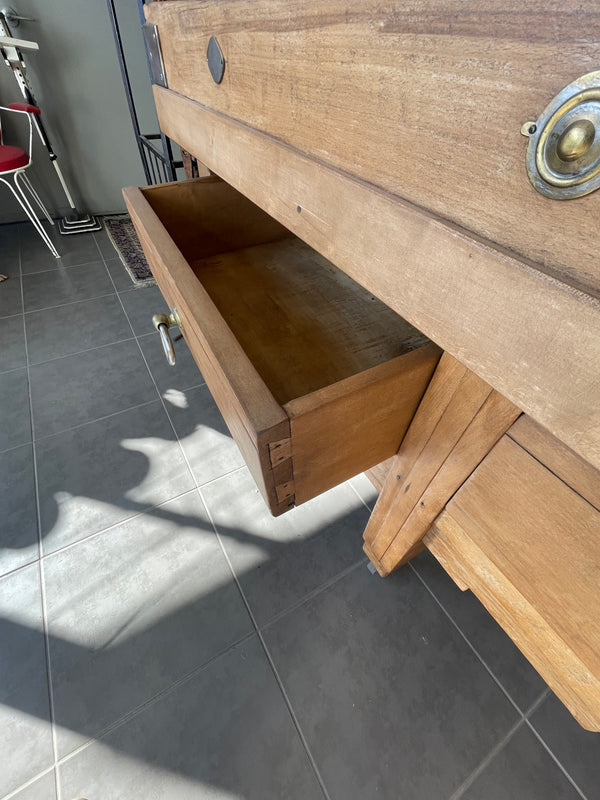 Vintage / Rustic  French Butchers Block #6907