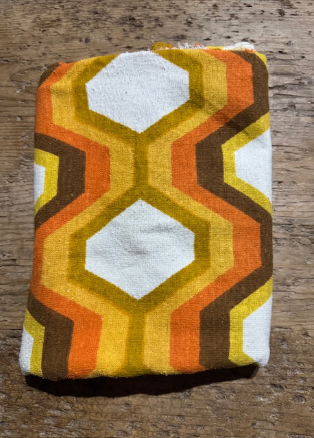 Vintage  Terry Towelling Curtain/ Fabric  #F922. *Read info*