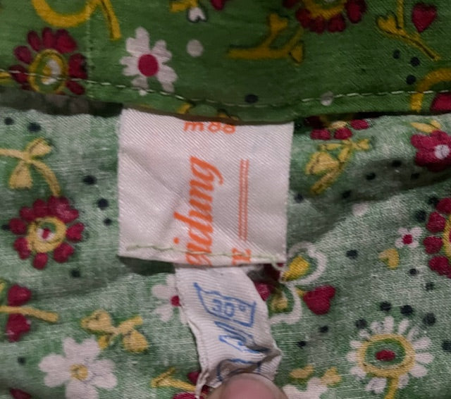 1970s Cotton Maxi Skirt  #W200