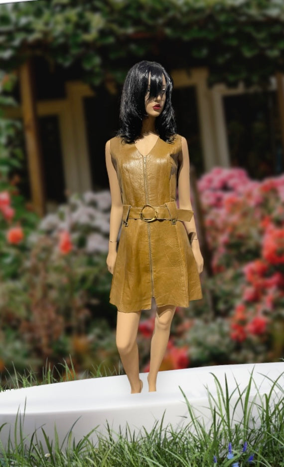 Vintage Leather  Dress #C400