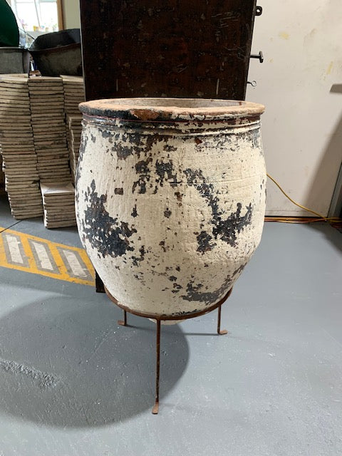 Rustic / Vintage Turkish Terracotta  Pot  #5612