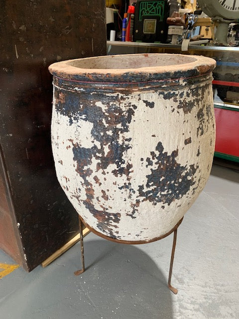 Rustic / Vintage Turkish Terracotta  Pot  #5612