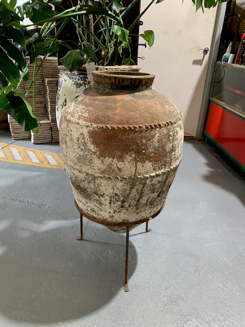 Rustic / Vintage Turkish Terracotta  Pot  #5613