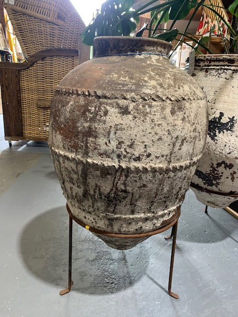 Rustic / Vintage Turkish Terracotta  Pot  #5613