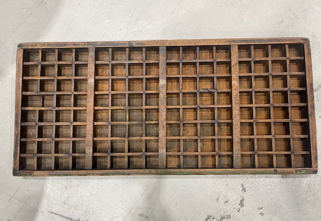 Vintage Wooden Printers Tray #6913