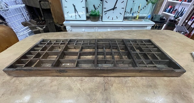 Vintage Wooden Printers Tray #6914