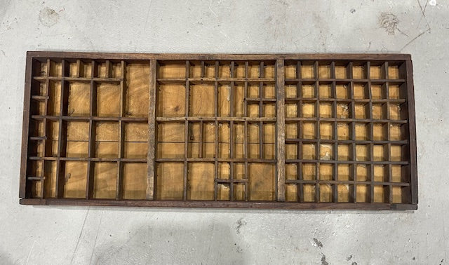 Vintage Wooden Printers Tray #6916