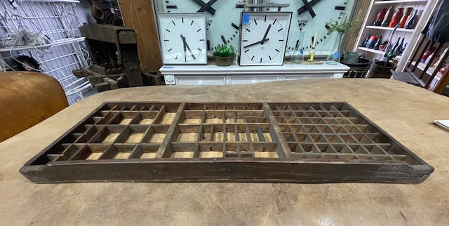 Vintage Wooden Printers Tray #6916