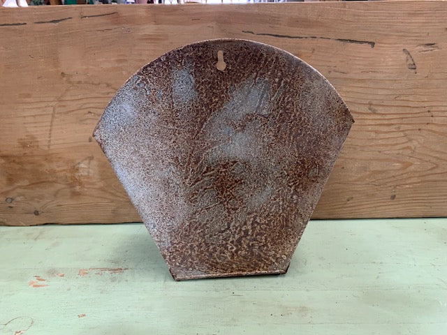 Vintage  Galvanised Wall Planter #5625