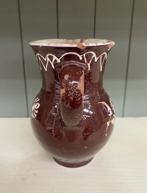 Vintage Rustic Hungarian Glazed  Jug  #6924