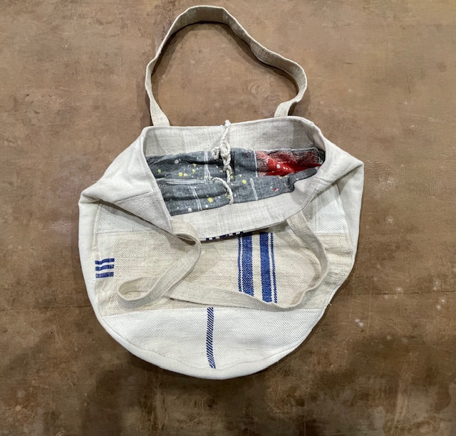 Linen Shoulder Bag  #6933