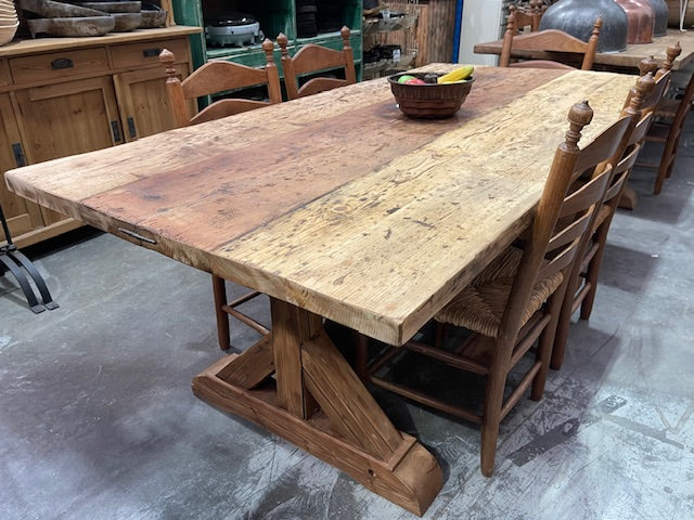 Old Baltic Pine  Dining Table  #6938