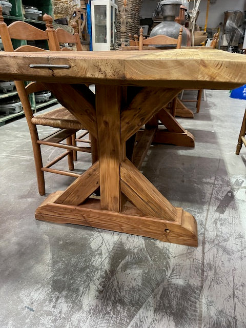 Old Baltic Pine  Dining Table  #6938